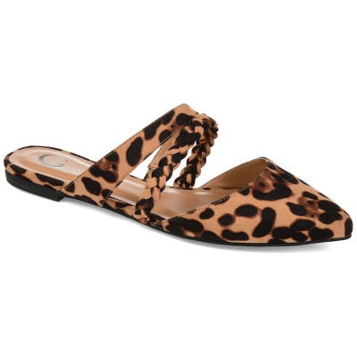 Journee Collection Women's Olivea Slip On Almond Toe Mules Flats
