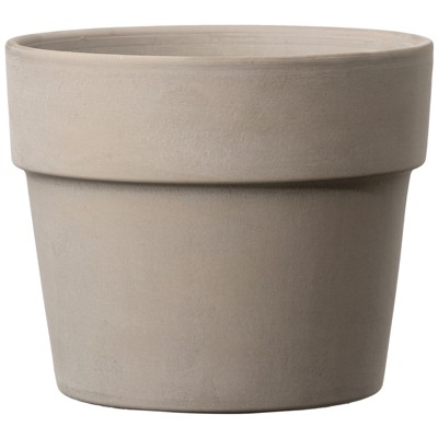Deroma Clay Perfetto Cachepot Graphite - 5.12 in. - Case of 8