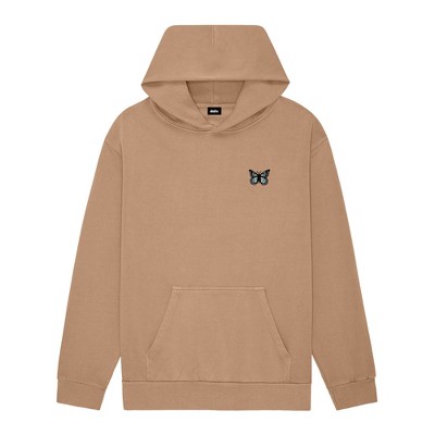 Dalix Butterfly Embroidery Relaxed Hoodie Soft Fleece Sweatshirt Fit Lounge Womens
