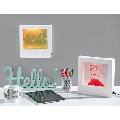 9" LED Volcano Light Box White - Adesso: Integrated LED, Rechargeable, Wall Mountable, ETL Listed