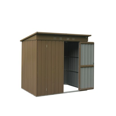 Syemin Deck Boxes Durable, Horizontal Compact Storage Shed for Garden, Backyard, Patio, Closet Deck Box, Brown, 75.2"*47.44"*71.85"