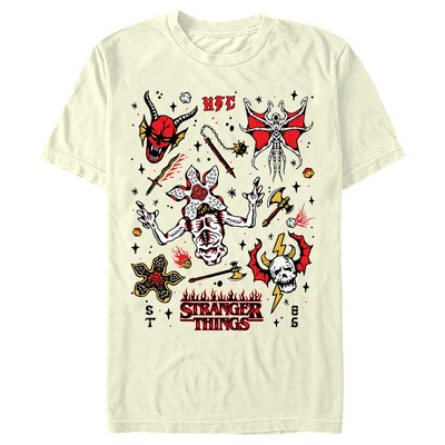 Men's Stranger Things Hellfire Club Icon Collage T-Shirt