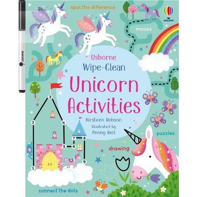 Wipe-Clean Unicorn Activities - (Wipe-Clean Activities) by  Kirsteen Robson (Paperback)
