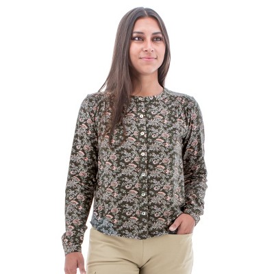 Aventura Clothing Women's Floral In Bloom Shirt - Climbing Ivy, Size Large