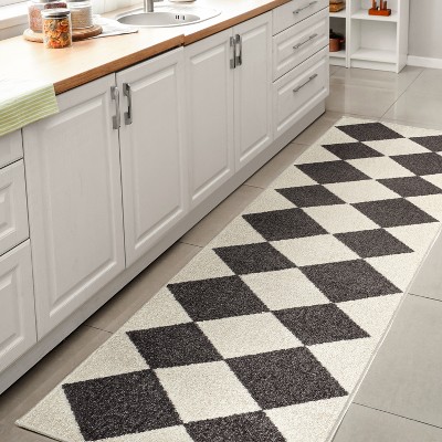 JONATHAN Y Draper Classic Geometric Diamond Pattern Area Rug