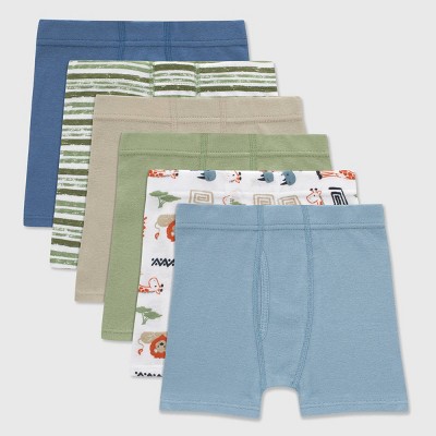 Hanes Toddler Boys' 6pk Organic Cotton Boxer Briefs
