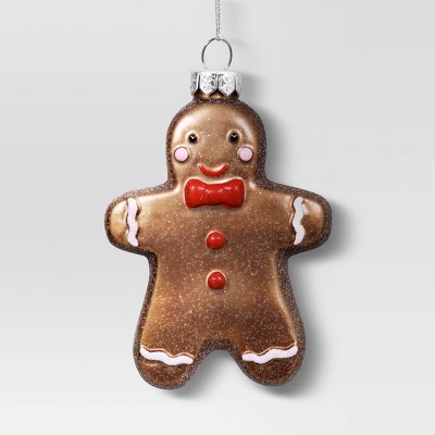 Christmas Glass Gingerbread Man Ornament - Wondershop™