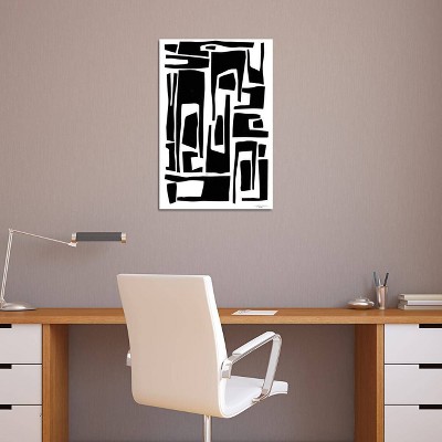 iCanvas Elongated Modern and Abstract Shapes by Statement Goods Canvas Print Wall Art