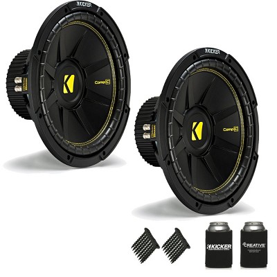 Kicker CWCS124 CompC 12" Subwoofers Bundle Single 4-Ohm Voice Coil