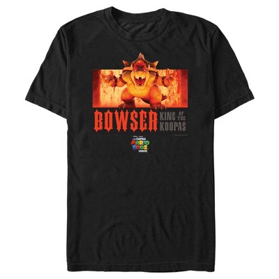 Men's The Super Mario Bros. Movie Bowser King of the Koopas Fire Scene T-Shirt