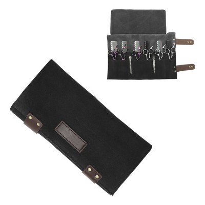 Unique Bargains Barber Scissors Bag Roll Up 1 Pc