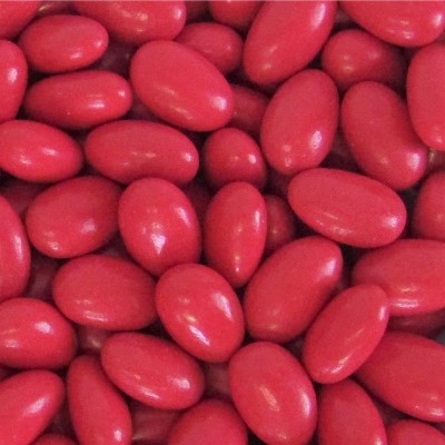 Red Jordan Almonds by Its Delish, Sugared Almond Nut with Sweet Hard Candy Coating