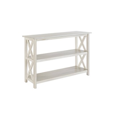 Jamestown 2 Shelf Entryway Table White - Boraam: Modern Farmhouse Style, MDF Build, Rectangle Shape