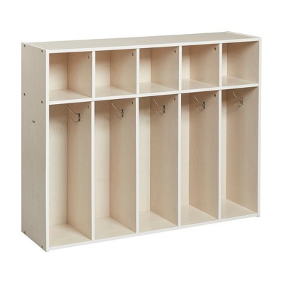 ECR4Kids Streamline 5-Section Toddler Coat Locker