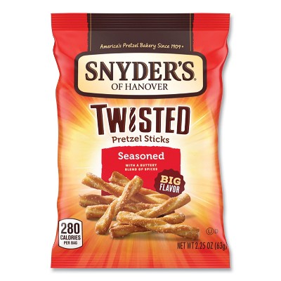 Snyder's Pretzel, Twisted Seasoned - Case of 36 - 2.25 oz