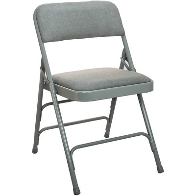Emma and Oliver 4-pack Beige Padded Metal Folding Chair - Fabric Seat
