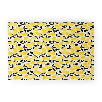 Alisa Galitsyna Lemon Garden Looped Vinyl Welcome Mat - Society6