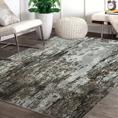 Modern Abstract Rug – Washable, Non-Slip, Ultra-Thin, Low Pile, Non-Shedding Area Rug for Living Room,Bedroom,Home Office, Contemporary