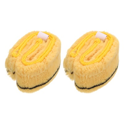Unique Bargains Microfiber Window Glass Cleaning Scrubber Replacement Head 2 Pcs