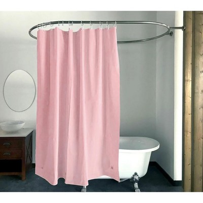 Home Mart Goods Pink Vinyl Shower Curtain Liner Waterproof - 70" x 72"