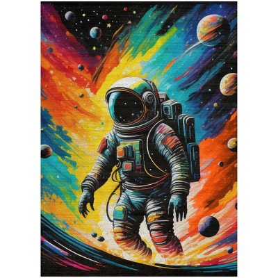 Nourison Washable Imagination Astronauts Non Skid Woven Area Rug