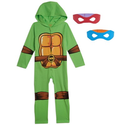 Teenage Mutant Ninja Turtles Zip Up Cosplay Costume Coverall Masks Little Kid to Big Kid
