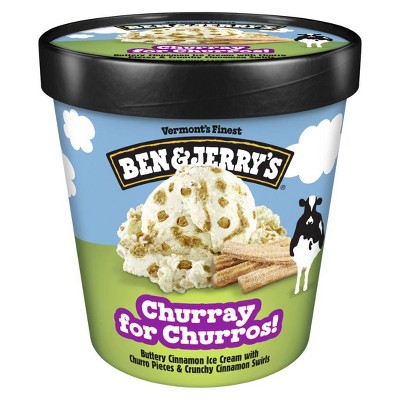 Ben & Jerry's Churray for Churros Cinnamon Ice Cream - 16 fl oz