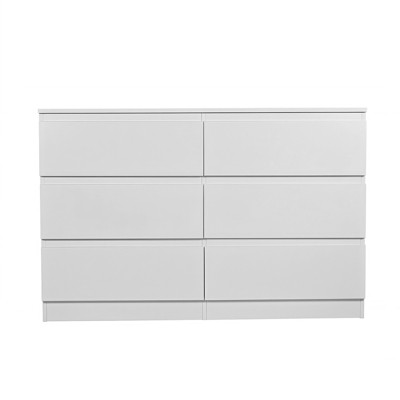 Maliang 15.7" D x 47.2" W x 30.9" 6 Drawer Dresser with Spacious Countertop, Storage Cabinet for Bedroom