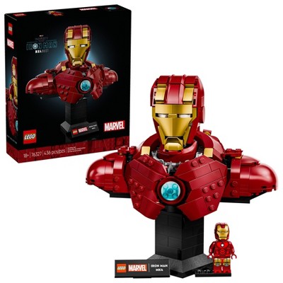 LEGO Marvel Iron Man MK4 Bust Building Kit for Adults 76327