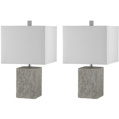 Jaxon Table Lamp (Set of 2) - 21 Inch Height - TBL4337 - Grey - Safavieh