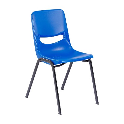 Flash Furniture HERCULES Heavy-Duty Flex Comfort Stack Classroom Chair with Powder-Coated Frame with Ergonomic Back and Seat