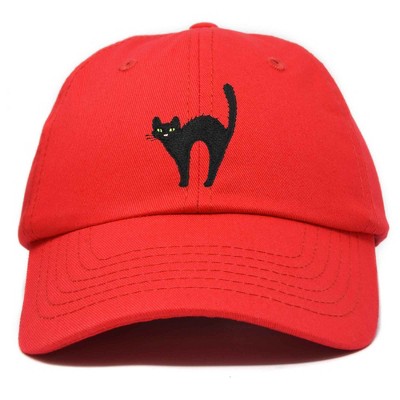Dalix Black Cat Embroidered Womens Cotton Dad Hat Baseball Cap Adjustable