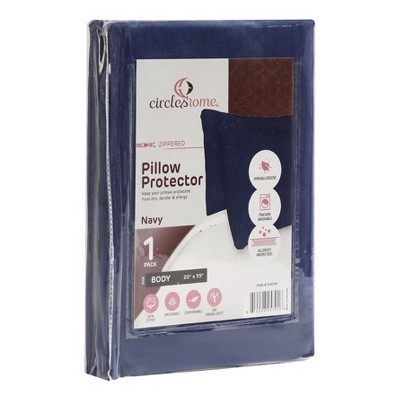 Circles Home 100% Cotton Zippered Pillow Protector (Single Pack) Body size 20x55