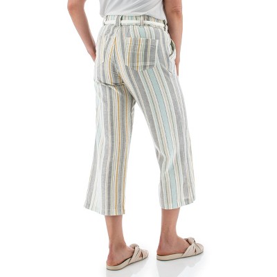 Aventura Clothing Women's Stripe Monterey Crop Pant