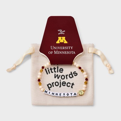 Little Words Project University of Minnesota Beaded Bracelet