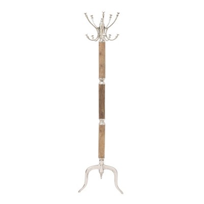 72" x 19" Traditional Aluminum Coat Rack - Olivia & May