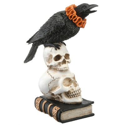 11" Crow and Skulls Halloween Décor - National Tree Company