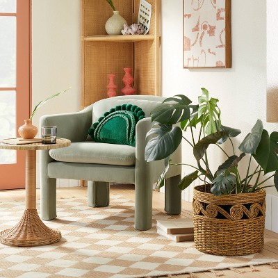 Linaria Fully Upholstered Velvet Accent Chair - Opalhouse™ designed with Jungalow™