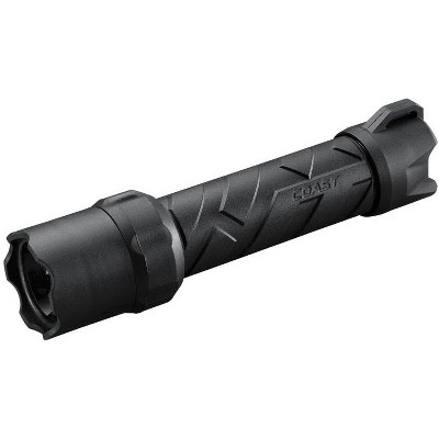 Coast Polysteel 600 710 lm Black LED Flashlight AA Battery