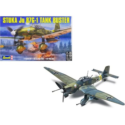 Level 4 Model Kit Junkers STUKA JU 87G-1 Tank Buster Bomber Aircraft 1/48 Scale Model by Revell