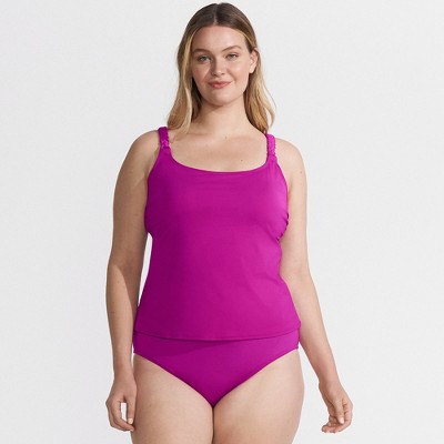 Lands' End Women's Macrame Tankini Top