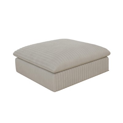 Dexmalle Modern Corduroy Fabric Double-layer Ottoman