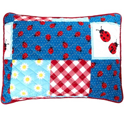 The Lakeside Collection Ladybug Polka Dot Quilt Ensemble - Standard Sham 1 Pieces