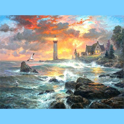 Sunsout Seaside Light 500 pc Jigsaw Puzzle 69812