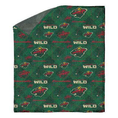 NHL Minnesota Wild 60"x70" Uplift Chenille Throw Blanket