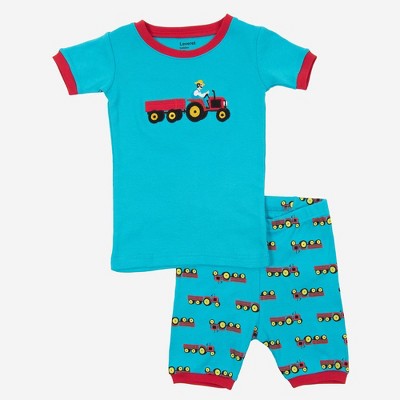 Leveret Kids Cotton Short Pajamas - Vehicle Prints