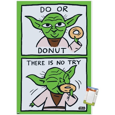 Trends International Star Wars: Saga - Yoda Donut Unframed Wall Poster Prints