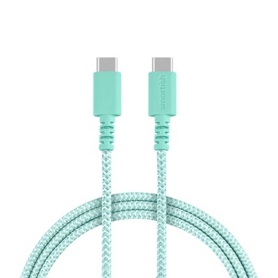 Smartish USB-C & Lightning Cables - 100W Fabric Wrapped Fast Charger
