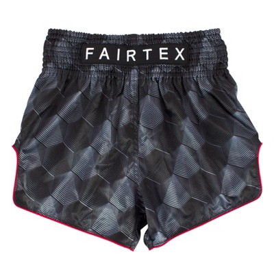 Fairtex BS1901 Stealth Black Slim Cut Muay Thai Boxing Short