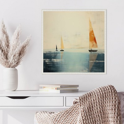 Amanti Art Minimalist Maritime Boats II by Irena Orlov Framed Wall Art Print